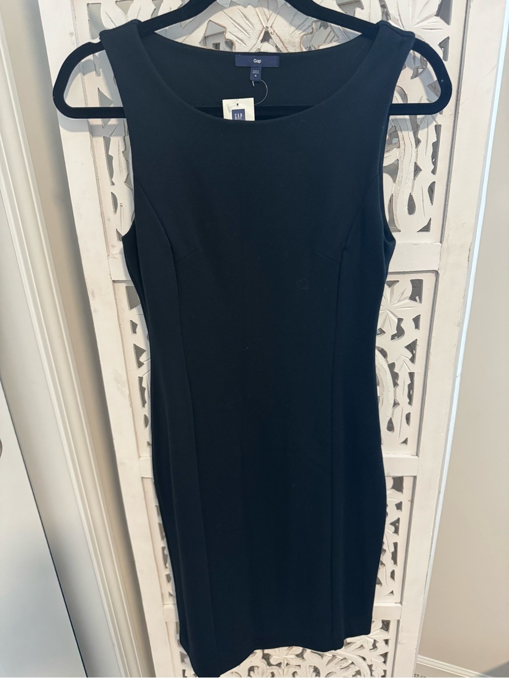 NWT GAP Black Sleeveless Sheath Dress